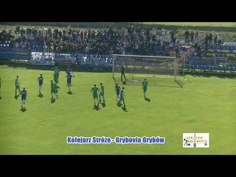 Kolejarz Stróże - Grybovia Grybów bramki