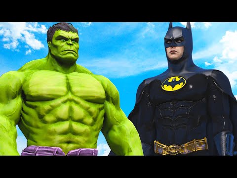 BIG HULK VS BATMAN - 1980s Classic Batsuit vs Hulk