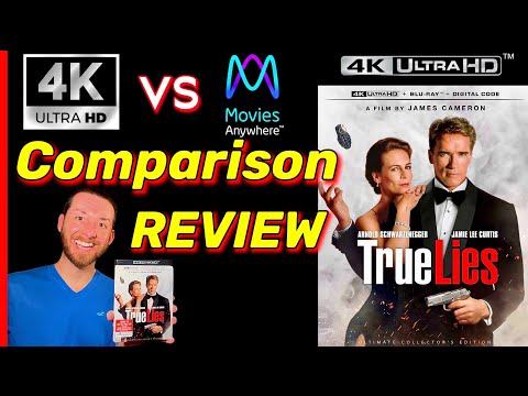 TRUE LIES 4K UltraHD Blu Ray Review Exclusive 4K vs DIGITAL Image Comparison Analysis! James Cameron