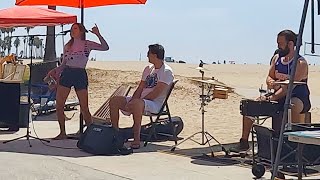 Daisy The Venice Healer & her Band Perform on the Boardwalk