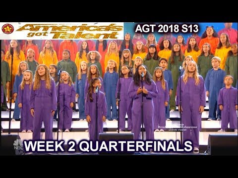 Voices of Hope Children's Choir sings A MILLION DREAMS QUARTERFINALS 2 America's Got Talent 2018 AGT