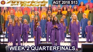 Voices of Hope Children&#39;s Choir sings A MILLION DREAMS QUARTERFINALS 2 America&#39;s Got Talent 2018 AGT