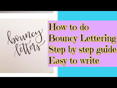 How To Do Bounce Lettering || Bounce Lettering with Brush Pens || Step By Step Tutorial
