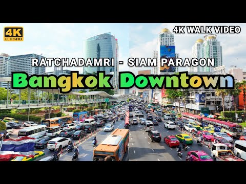 [4K HDR] 🔥 Bangkok Downtown | Ratchadamri - Central World - Siam | Thailand Street Walk