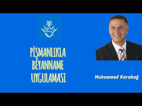PİŞMANLIKLA BEYAN