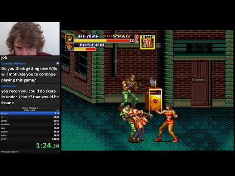 Streets of Rage 2: Blaze Mania PB speedrun by Anthopants!!!