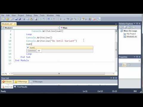 Visual Basic Tutorial - 33 - More On Do Loops