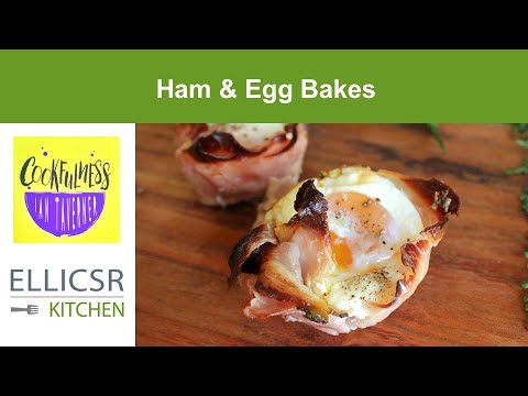 Ham and Egg Bakes (recipe from Cookfulness, by Ian Taverner)
