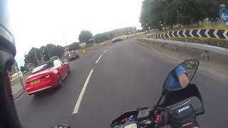 MOTORCYCLE VS CAR | NEAR MISS