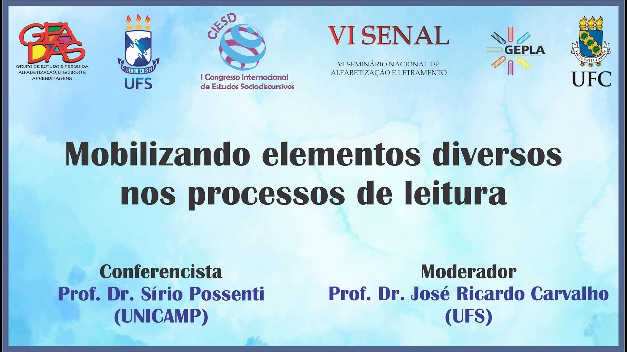 Sírio Possenti - Mobilizando elementos diversos nos processos de leitura