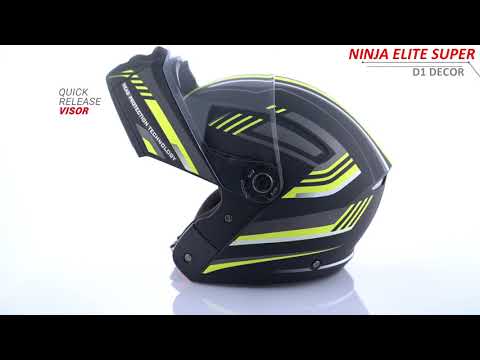 STUDDS Ninja Elite Super D1 Motorbike Helmet