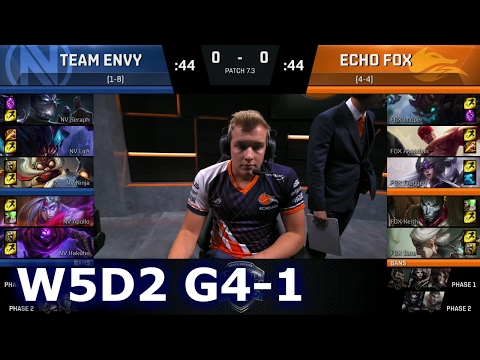 Team EnVyUs vs Echo Fox Game 1 | S7 NA LCS Spring 2017 Week 5 Day 2 | NV vs FOX G1 W5D2
