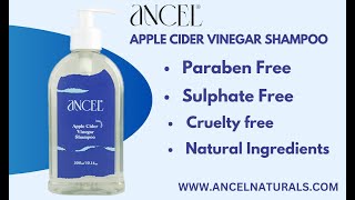 Ancel Naturals Apple Cider Shampoo | Paraben and suphate free | Clean scalp naturally | Cruelty free