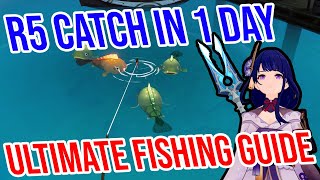 ULTIMATE Fishing Guide for R5 Catch in 1 DAY! Genshin Impact