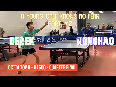 Derek SHEN [1412]  vs  RonGhao CHEN [1506] - Quarter Final - U1600 - CCTTA Top 8 - 7 May 2023
