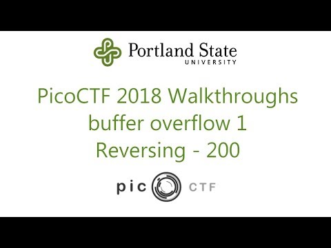 PicoCTF 2018 - buffer overflow 1