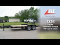 Review of 7x16 Equipment Trailer with (2) 7K Axles | #sleequipment #trailers