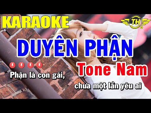 Karaoke Duyên Phận Tone Nam Nhạc Sống Cực Chuẩn 2020 | Trọng Hiếu