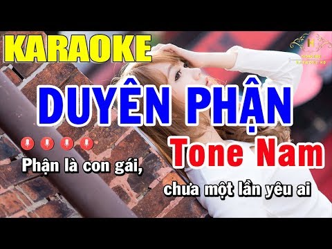 Karaoke Duyên Phận Tone Nam Nhạc Sống Cực Chuẩn 2020 | Trọng Hiếu