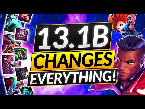 NEW PATCH 13.1B is FINALLY HERE - HUGE CHAMPION BUFFS and NERFS - LoL Guide