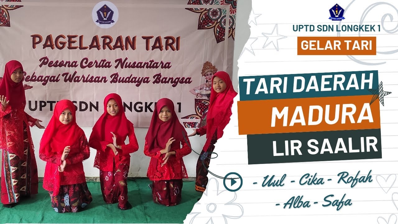 GELAR TARI || SBDP 3.3. Memahami Penampilan Tari Kreasi Daerah || UPTD SDN LONGKEK 1 || Uul dkk.