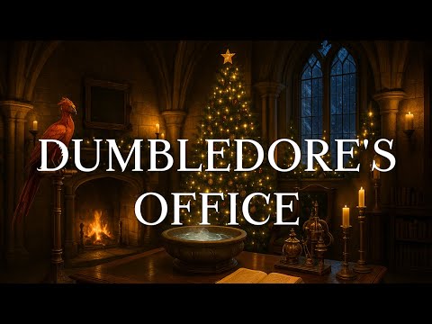 Dumbledore's Office and Hogwarts Christmas | Harry Potter Music & Ambience