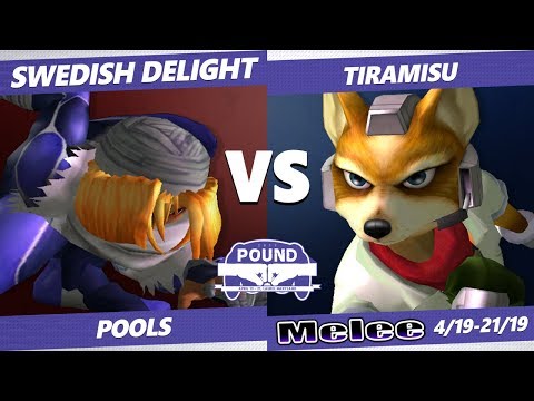 Pound 2019 SSBM - OG Swedish Delight (Sheik) VS  Tiramisu (Fox) Smash Melee Pools