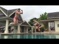 Poolside fun with Alex Atanasov and Steve Moriarty