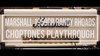Video thumbnail for Marshall 1959RR Randy Rhoads Signature Head | Playthrough Demo by ChoptonesOfficial