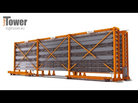 Automatic long bars storage system LogiTower