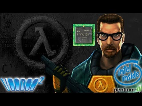 PIII-600MHz - Half-Life on Voodoo2 & Riva 128