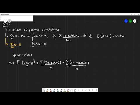 ENEM 2019 QUESTÃO 150 CADERNO AZUL - 2ª Aplicação - Média de idade de uma população de analfabetos!