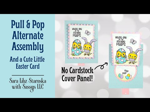 Lawn Fawn Pull and Pop Alternate Assembly Cute Easter Card