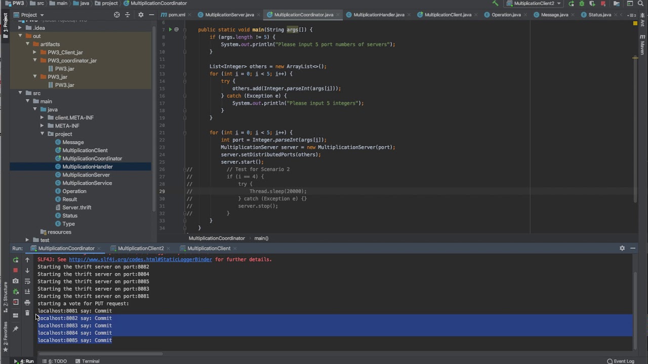 Distributed System Project 3 Demo