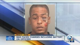 Man faces charges including battery