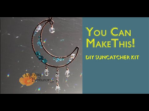 Crescent Moon Suncatcher DIY Activity Kit by Bitsy Supply   | Wire Wrapping Great For Beginners