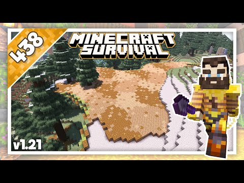 Minecraft Survival | Relaxing Builds - Biome Texturing (No Commentary, Lofi) | Ep.438
