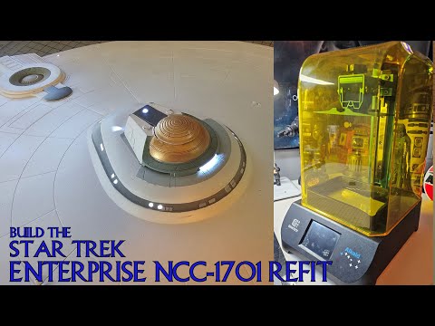 Build the Polar Lights USS Enterprise Refit 1:350 Scale - The Geeetech Alkaid Printer UNDER £100