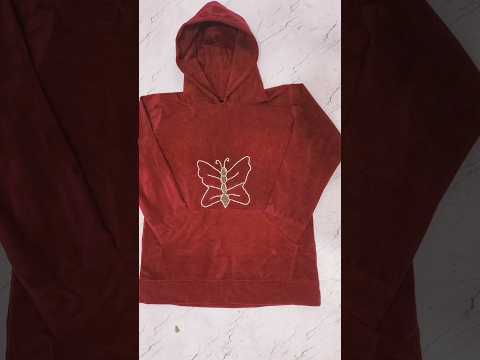 Velvet hoodie cutting and stitching/ hoodie cutting and stitching // velvet hoodie / hoodie cutting/