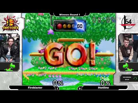 Smash 64: Fireblaster (Yoshi) V Hotline (Yoshi) - Shattered 80 Tourney