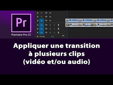 Premiere Pro CC Appliquer un effet à plusieurs rushs facilement