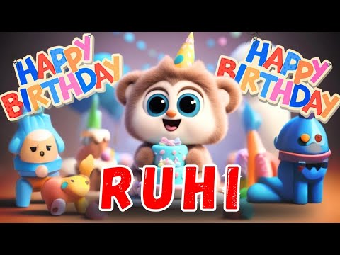 Happy Birthday ruhi ❤️😘🎇🎊🎉 Song | Birthday songs | #birthday #songs #birthdaysong #ruhi