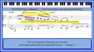 'Out of Nowhere' (Version 1) - Jazz piano tutorial