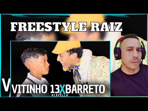 MCZEN REACT- CONFRONTO ABSURDO🔥VITINHO 13 X BARRETO  PRIMEIRA FASE  ACAPELLA  97°  Batalha Da Linear