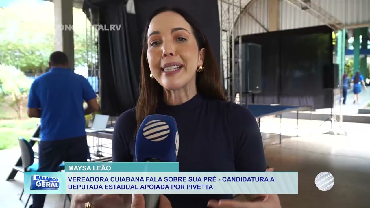 Maysa Leão fala sobre pré-candidatura a deputada estadual durante visita a Lucas do Rio Verde