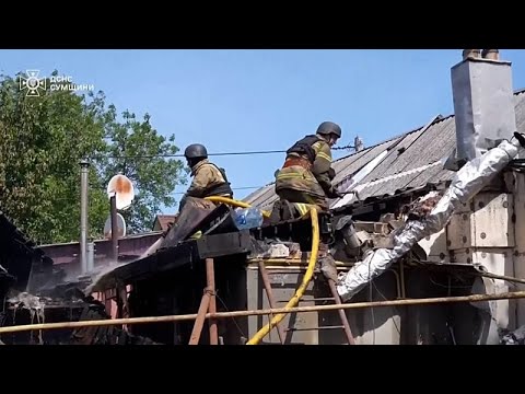 Video Thumbnail: Russian strike on Sumy injures six as mass drone attack hits Ukraine