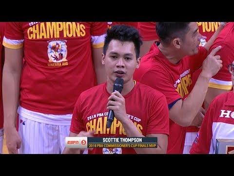 Scottie Thompson is the Finals MVP | PBA Commissioner’s Cup 2018