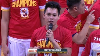 Scottie Thompson is the Finals MVP | PBA Commissioner’s Cup 2018