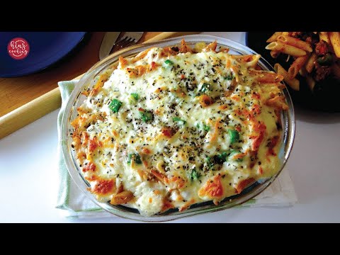 MACARONA BECHAMEL PASTA BAKE - EGYPTIAN MACARONA BECHAMEL RECIPE - HINZ COOKING
