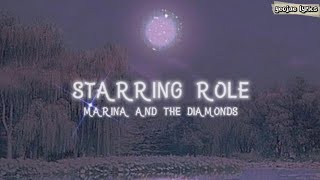 Marina and The Diamonds - Starring Role (Lyrics)